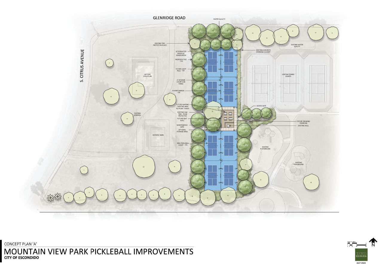 Concept Plans for Pickleball Courts
